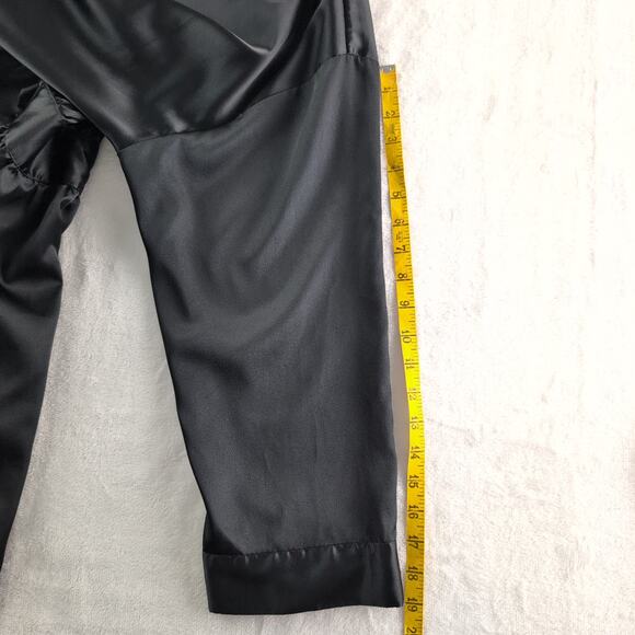 Victoria's Secret Silky Satin Feel Robe Women's One Size (Fits Large) Black - Picture 11 of 12